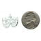 Sterling Silver Comedy & Tragedy Mask Charm Jewerly 16mm x 21mm